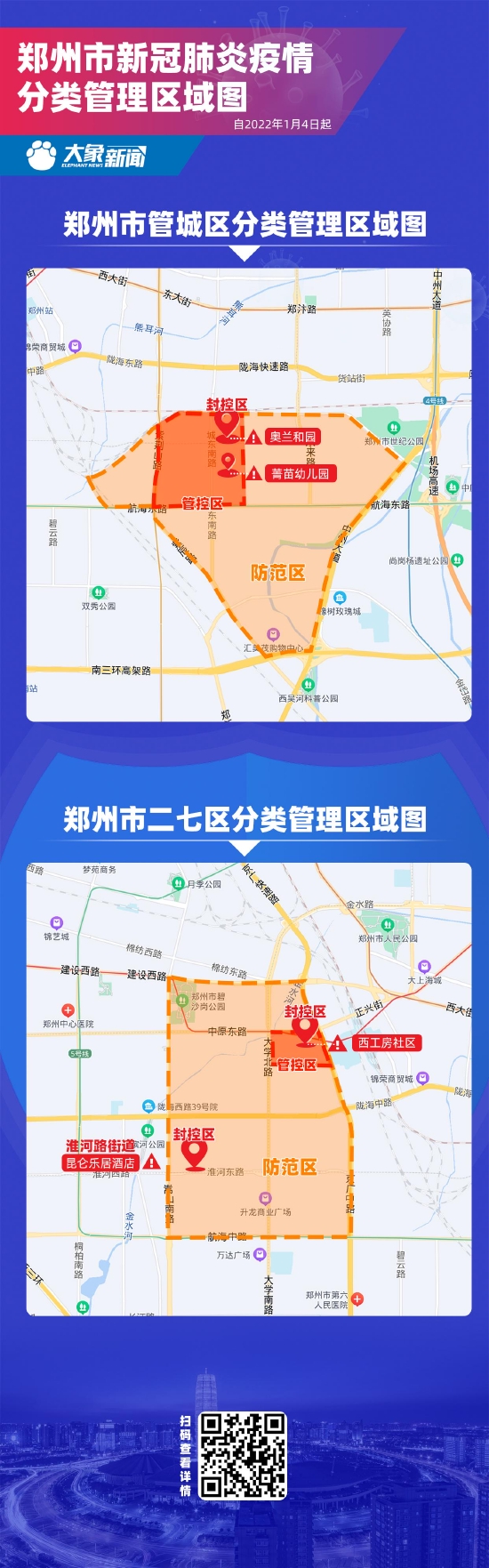 图解|郑州市新冠肺炎疫情分类管理区域