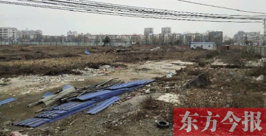 淮阳县清华园项目所在地,目前还是一片荒地