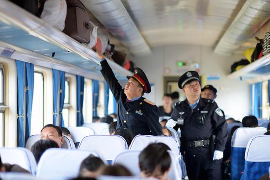 列車上開展“三乘”檢查
