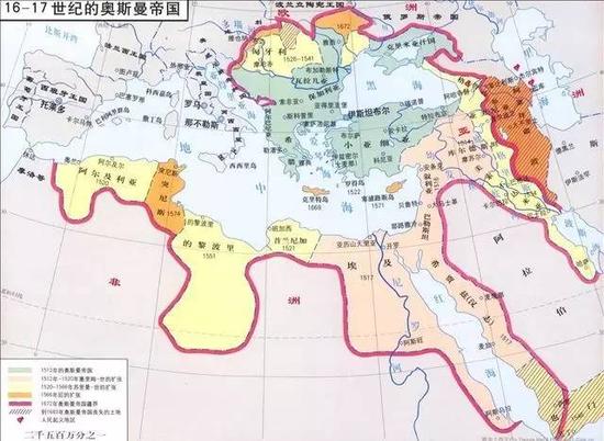 奥斯曼土耳其帝国版图