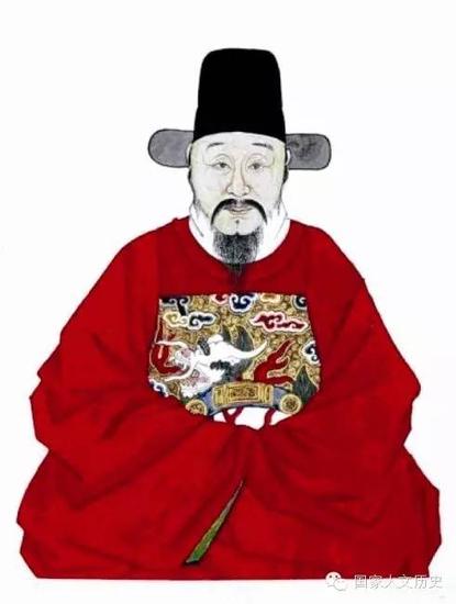 于谦画像