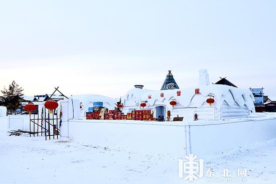 漠河北极村冰雪旅馆。王铁双 摄    