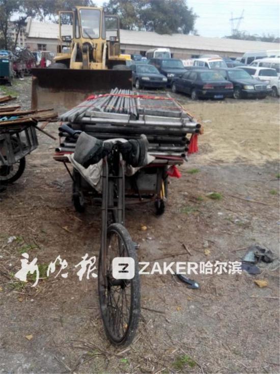 哈市交警取缔违法改装人力车 三轮车竟比电动