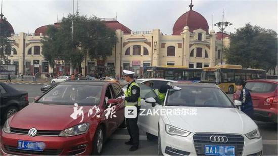 哈市交警取缔违法改装人力车 三轮车竟比电动