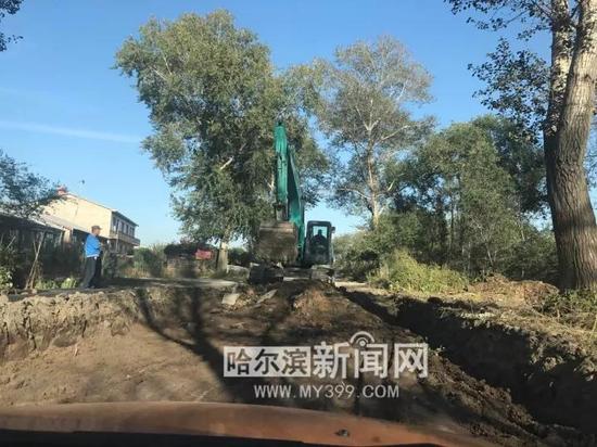 江北中环路大修工程——道路开槽施工