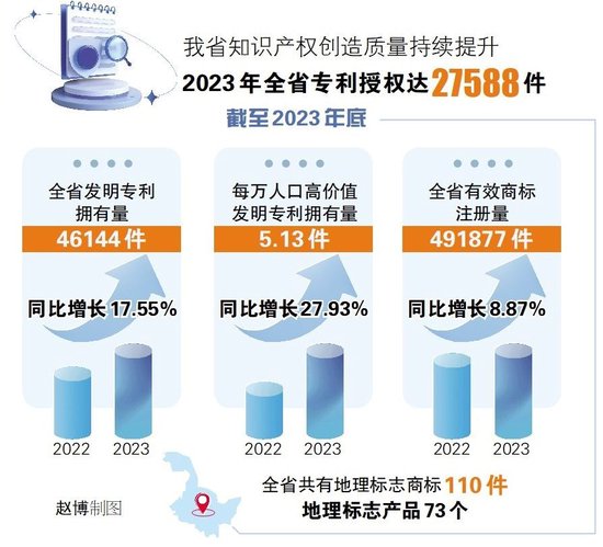 2023年黑龙江省知识产权保护状况公示
