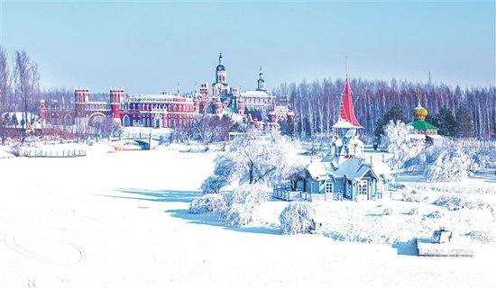 伏尔加庄园雪景