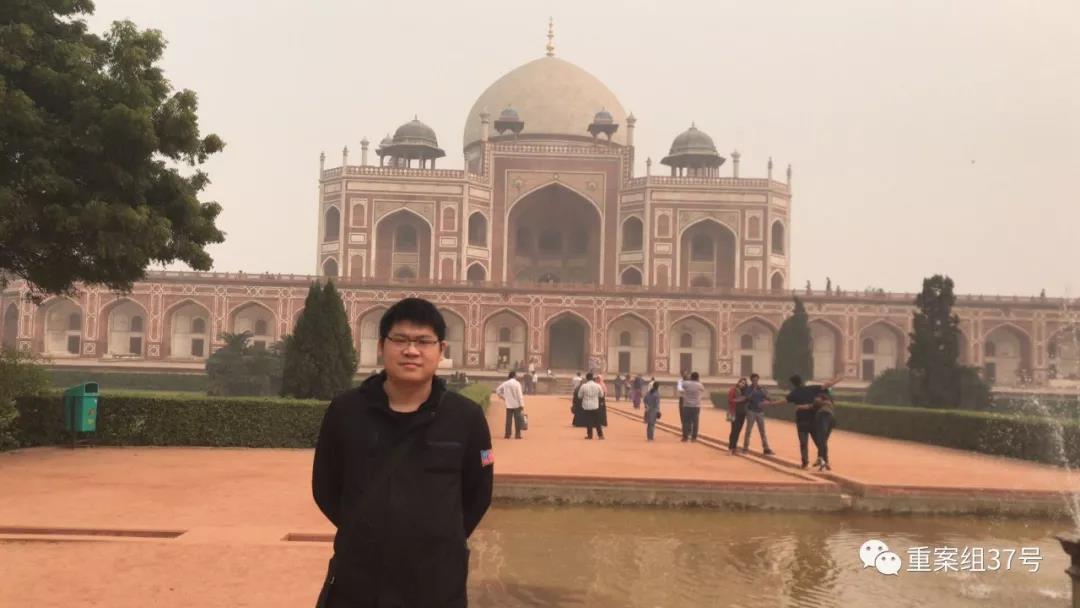2017年，刘福应在印度。 受访者供图