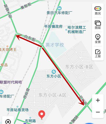 ↑ 箭头标注区域将分段封闭