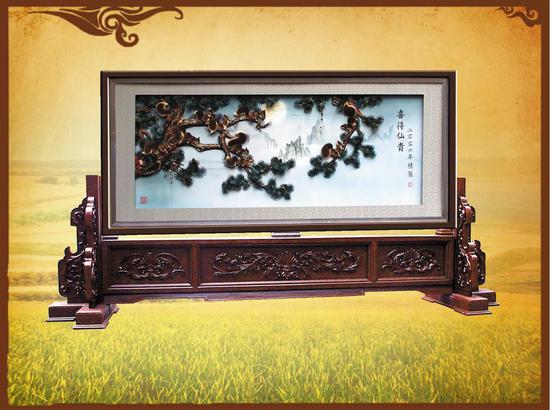 麦秸画作品