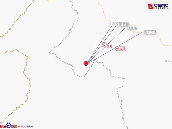 本次地震附近乡镇