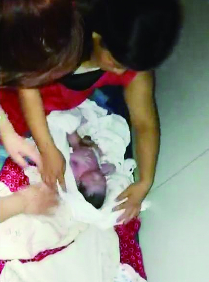 孩子顺利降生