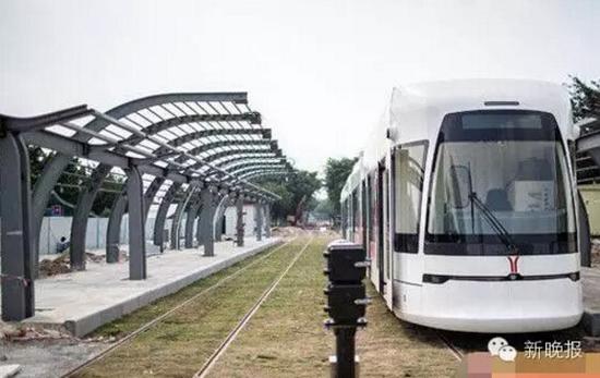 上图为广州已建新型有轨电车