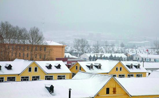 大兴安岭呼中区迎来一次暴雪天气过程