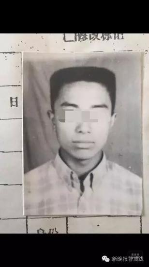 嫌疑人赵文志18年前的照片