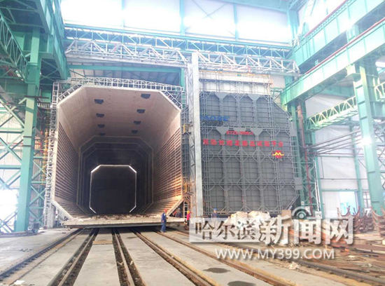 哈尔滨铭阳炉业公司生产的世界最大台车式电热炉