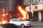 现场：浙江天台县足浴店着火致至少18人身亡