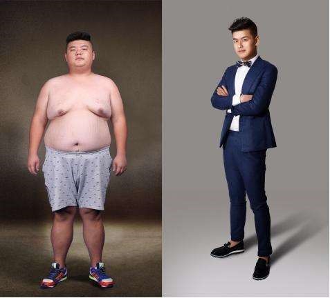 第一季嘉宾詹昌荣减肥前后对比
