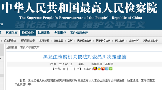 黑龙江检察机关依法对张晶川、孙永先决定