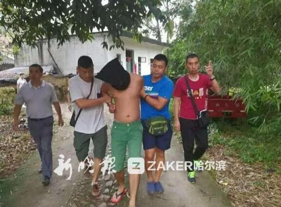警方提供的抓捕资料片