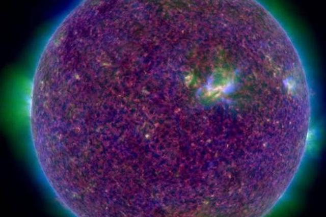 NASA又发“紫太阳”：似一团花球 充满神秘色彩(图)