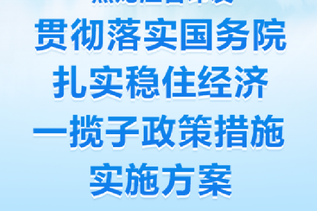 一图看懂丨稳经济！黑龙江省发布8个方面50项措施