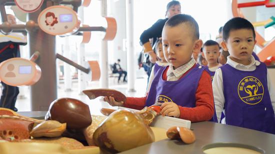 新未来幼儿园师生参观科技馆