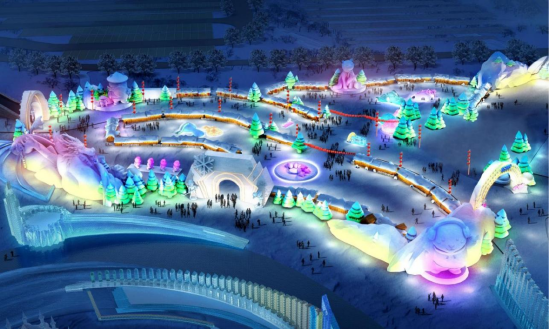 第二十五屆哈爾濱冰雪大世界驚艷亮相哈爾濱冰雪季馬迭爾文旅投資集團旅游產(chǎn)品推介會