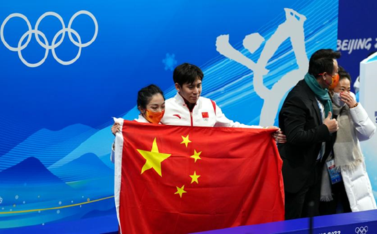 哈体骄傲隋文静韩聪为北京冬奥中国代表团夺得第九金