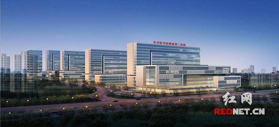 长沙医学院附属第二医院效果图