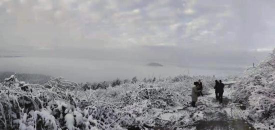 12月19日,龙山雪景。供图/龙山县委宣传部