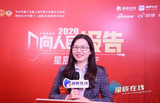 (长沙市政协委员欧阳侨。星辰全媒体记者 李林 摄)