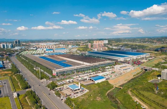 邵阳经济技术开发区三一专汽厂区。邵阳市委宣传部供图