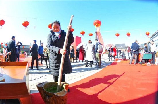 (往届沩山年俗文化节活动。景区供图)