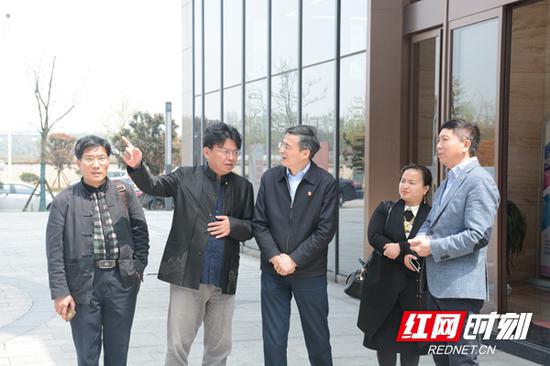 共推湘商文化发展 长沙市工商联主席彭继球在金鹰科技园调研
