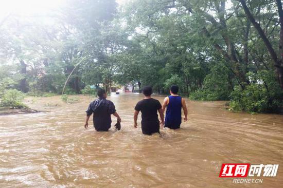 暴雨突袭安仁 他们是洪水中的逆行者