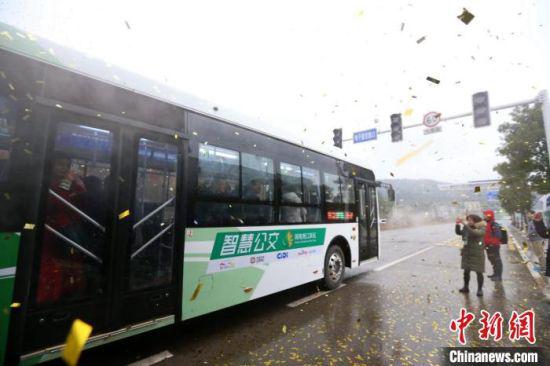 长沙智慧公交引发关注(资料图)。 杨华峰 摄