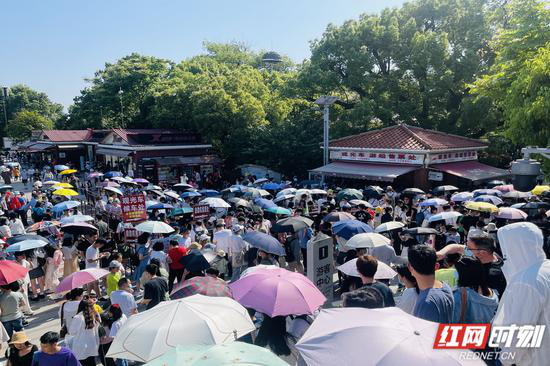 5月1日，橘子洲热度如期而至。