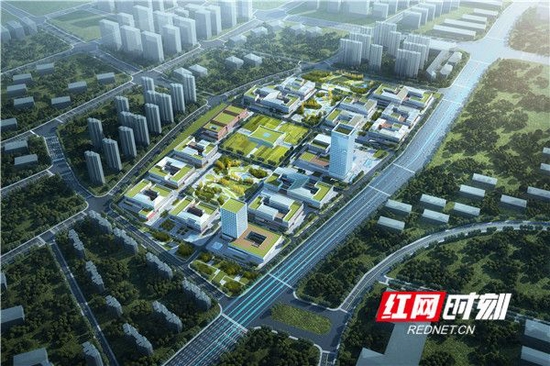 岳麓山实验室鸟瞰图。