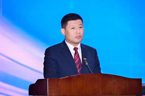 宏大爆破工程集团有限责任公司副董事长谢守冬现场发言