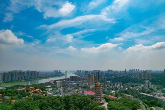 俯瞰益阳。图/益阳市文旅广体局