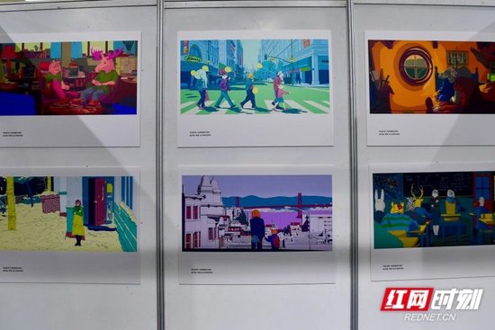 展览展出的作品。