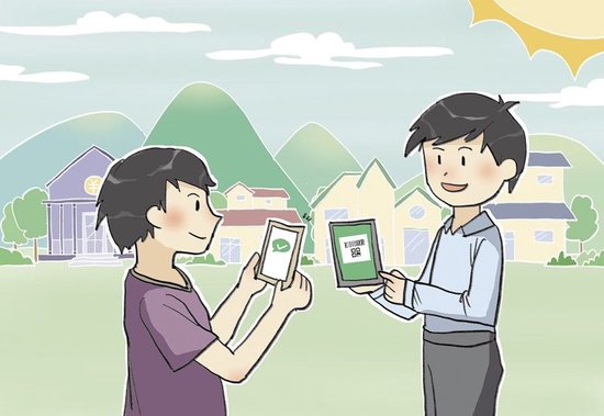 扫码缴费模式为农村“三资”管理开辟了新路径。汤维祎作