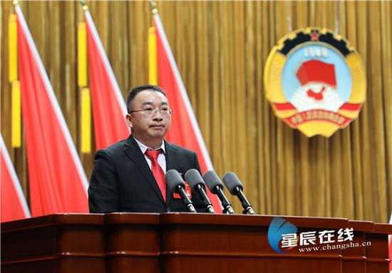 长沙市政协委员邓欣。星辰全媒体记者 李林  龙旭 摄