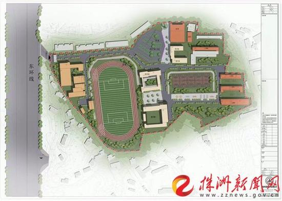 株洲南雅实验中学效果图。