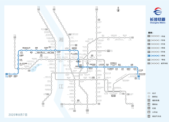 长沙地铁6号线线路图