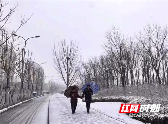 郴州市桂东县职业教育中心学生何周璇作品《风雪中》。