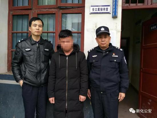 电诈逃犯伍某到洋溪派出所投案