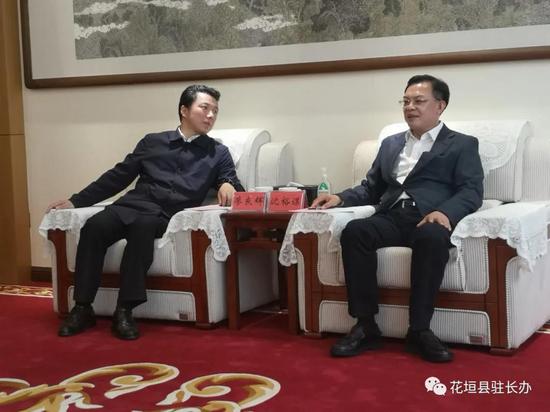 到长沙县座谈, 廖良辉(左)、沈裕谋(右)