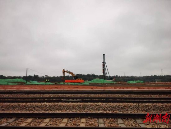 一力物流项目建设一角。